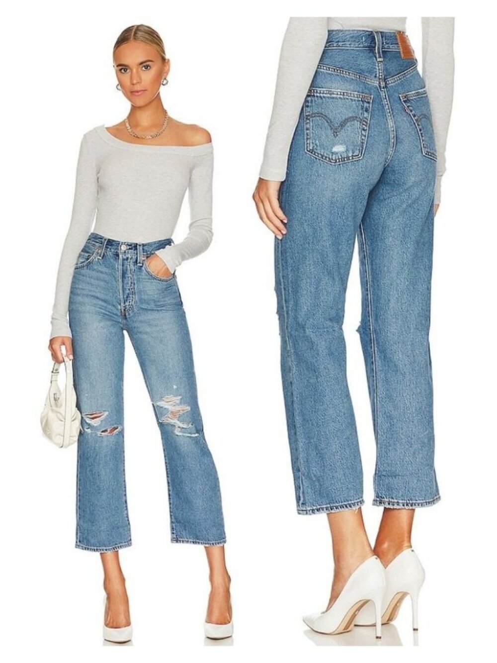 LEVI'S Premium Ribcage Straight Ankle Jean Size 27 After Love